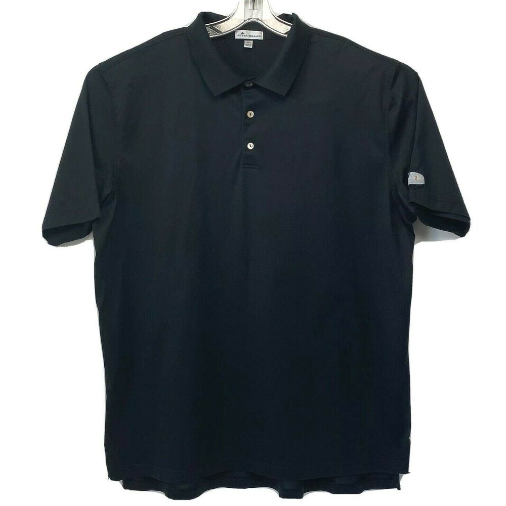 Peter Millar Black Polo Golf Shirt